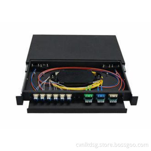 1U , 2U , 3U , 4U 19 inch Fiber Optic Terminal Box with Col